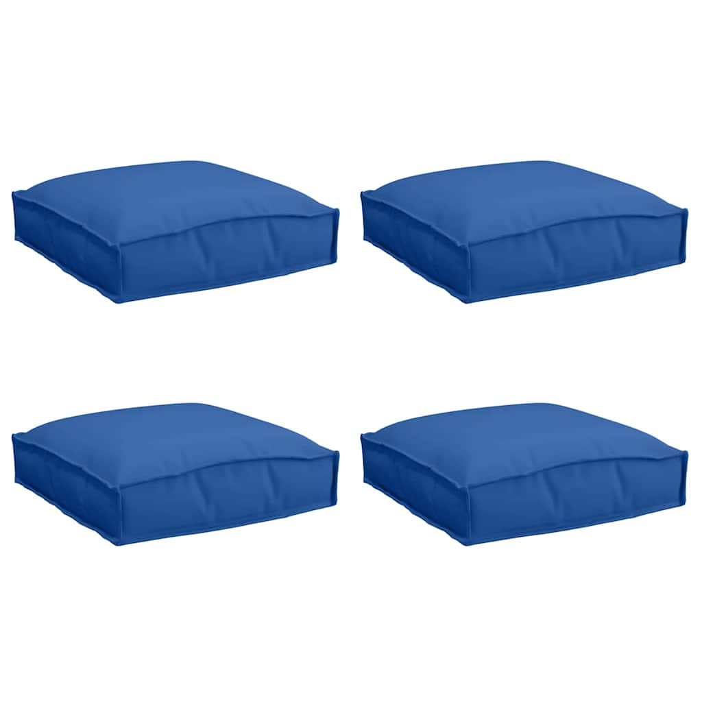 Μαξιλάρι 4 pcs Βασιλικό Μπλε 40 x 40 x 8 εκ. Ύφασμα Όξφορντ