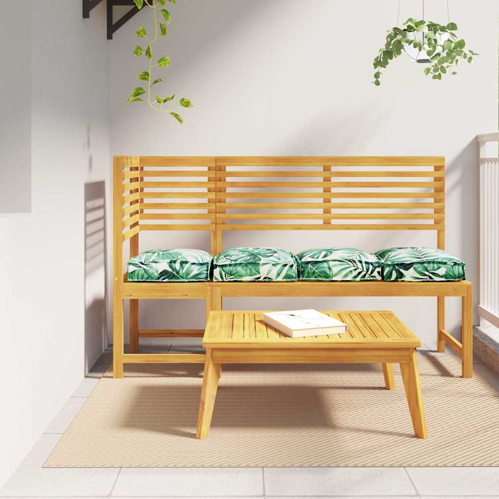 Μαξιλάρι 4 pcs Σχέδιο Φύλλου 40 x 40 x 8 εκ. Ύφασμα Όξφορντ