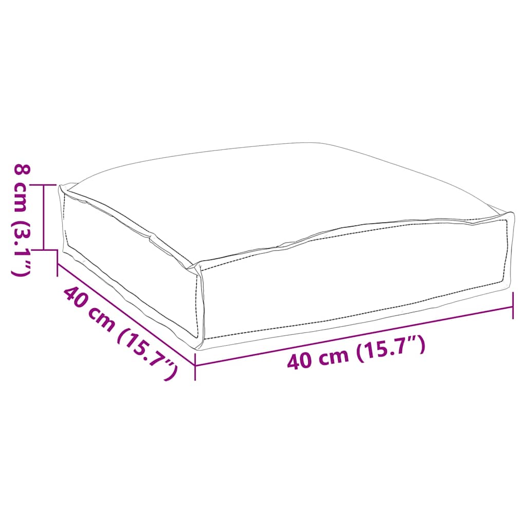 Μαξιλάρι Floral 4 pcs Πολύχρωμο 40 x 40 x 8 εκ. Ύφασμα Όξφορντ