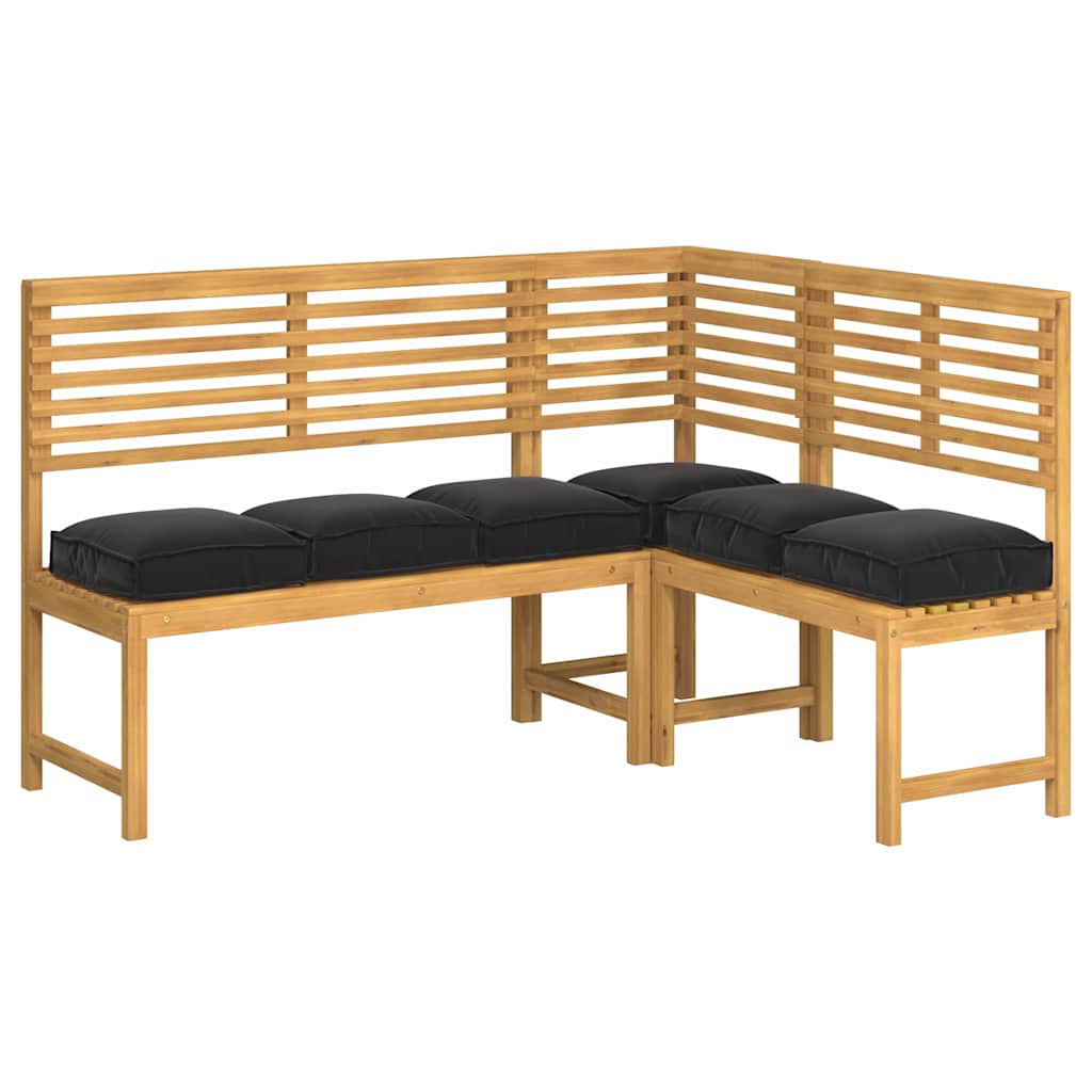 Μαξιλάρι 6 pcs Μαύρο 40 x 40 x 8 εκ. Ύφασμα Όξφορντ