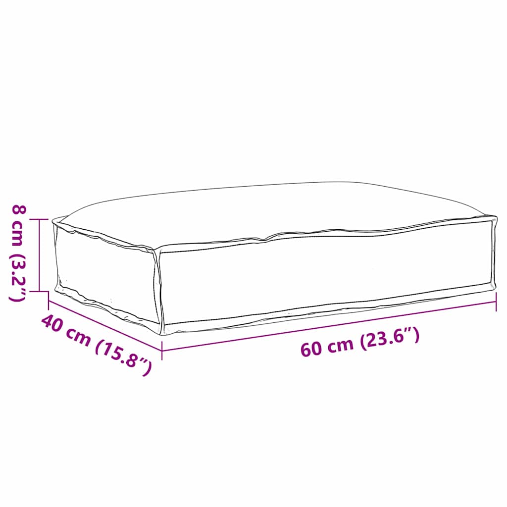 Μαξιλάρι Μπεζ 60 x 40 x 8 εκ. Ύφασμα Όξφορντ - Pakobazaar