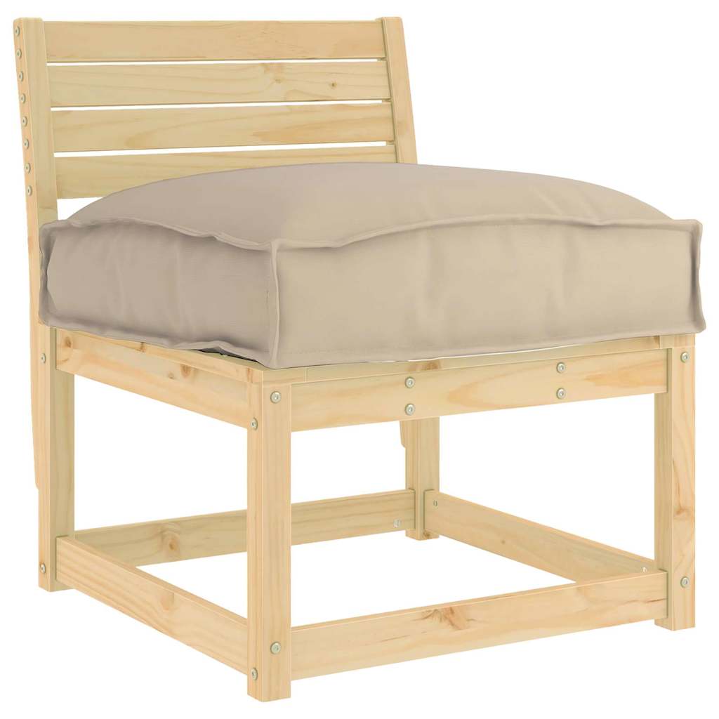 Μαξιλάρι Taupe 60 x 40 x 8 εκ. Ύφασμα Όξφορντ - Pakobazaar