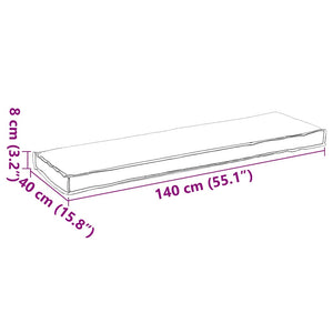 Μαξιλάρι Ύφασμα Όξφορντ Σχέδιο Φύλλων 140 x 40 x 8 εκ.