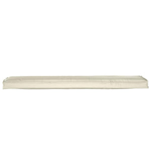 Μαξιλάρι παλέτας Κρεμ 180 x 40 x 8 εκ. Ύφασμα Όξφορντ - Pakobazaar