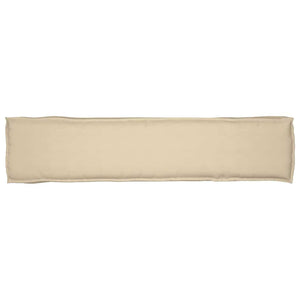 Μαξιλάρι παλέτας Μπεζ 180 x 40 x 8 εκ. Ύφασμα Όξφορντ - Pakobazaar