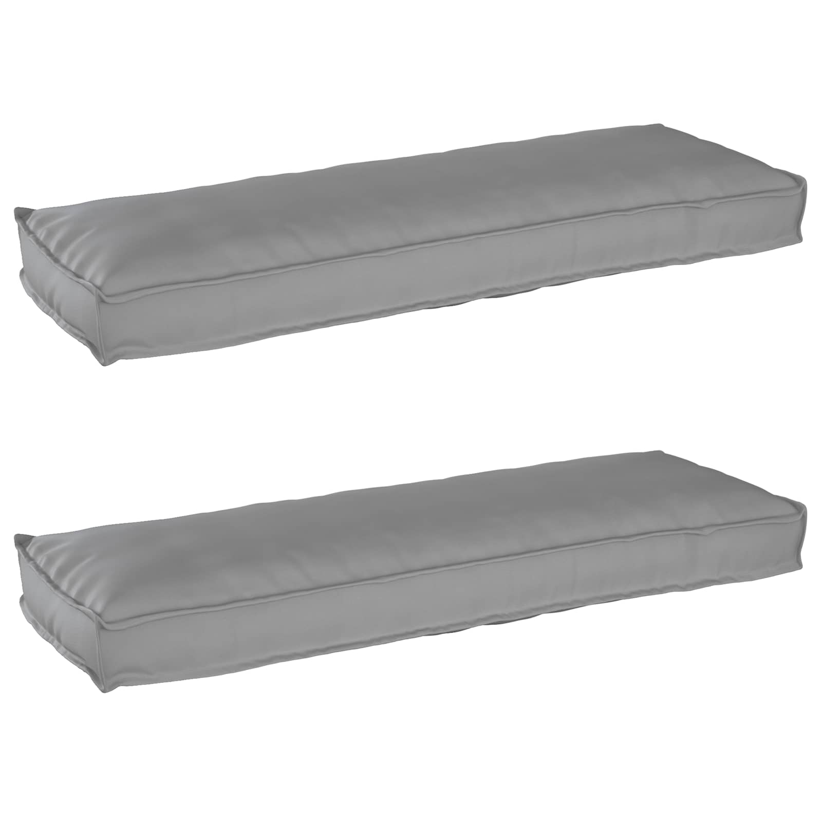 Σετ Μαξιλαριών Πάγου 2 pcs Γκρι 120 x 40 x 8 εκ Ύφασμα Οξφόρδης - Pakobazaar