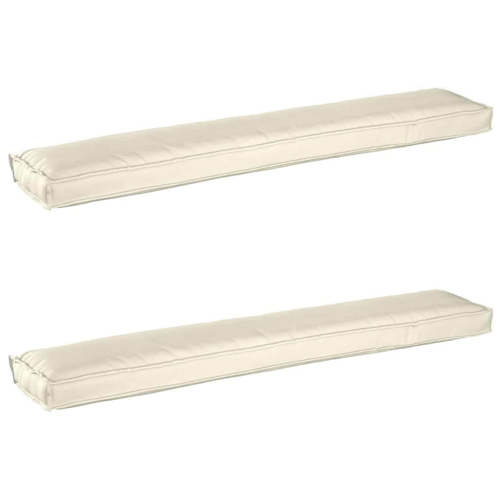 Σετ Μαξιλαριών Πάγου 2 pcs Κρεμ 200 x 40 x 8 εκ. Ύφασμα Όξφορντ - Pakobazaar