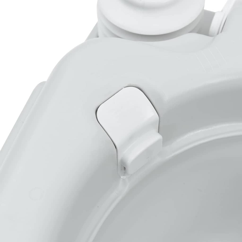 Τουαλέτα Κάμπινγκ Γκρι και Λευκό 41,5 x 36,5 x 42 εκ.