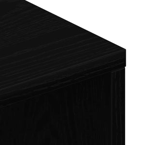 ντουλάπι τηλεόρασης  Μαύρη δρυς 100x40x40 cm Κατασκευασμένο ξύλο