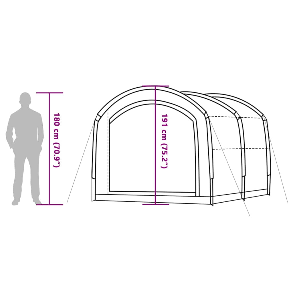 Σκηνή με στέγη Μπλε 268 x 240 x 191 cm Πολυεστέρας - Pakobazaar