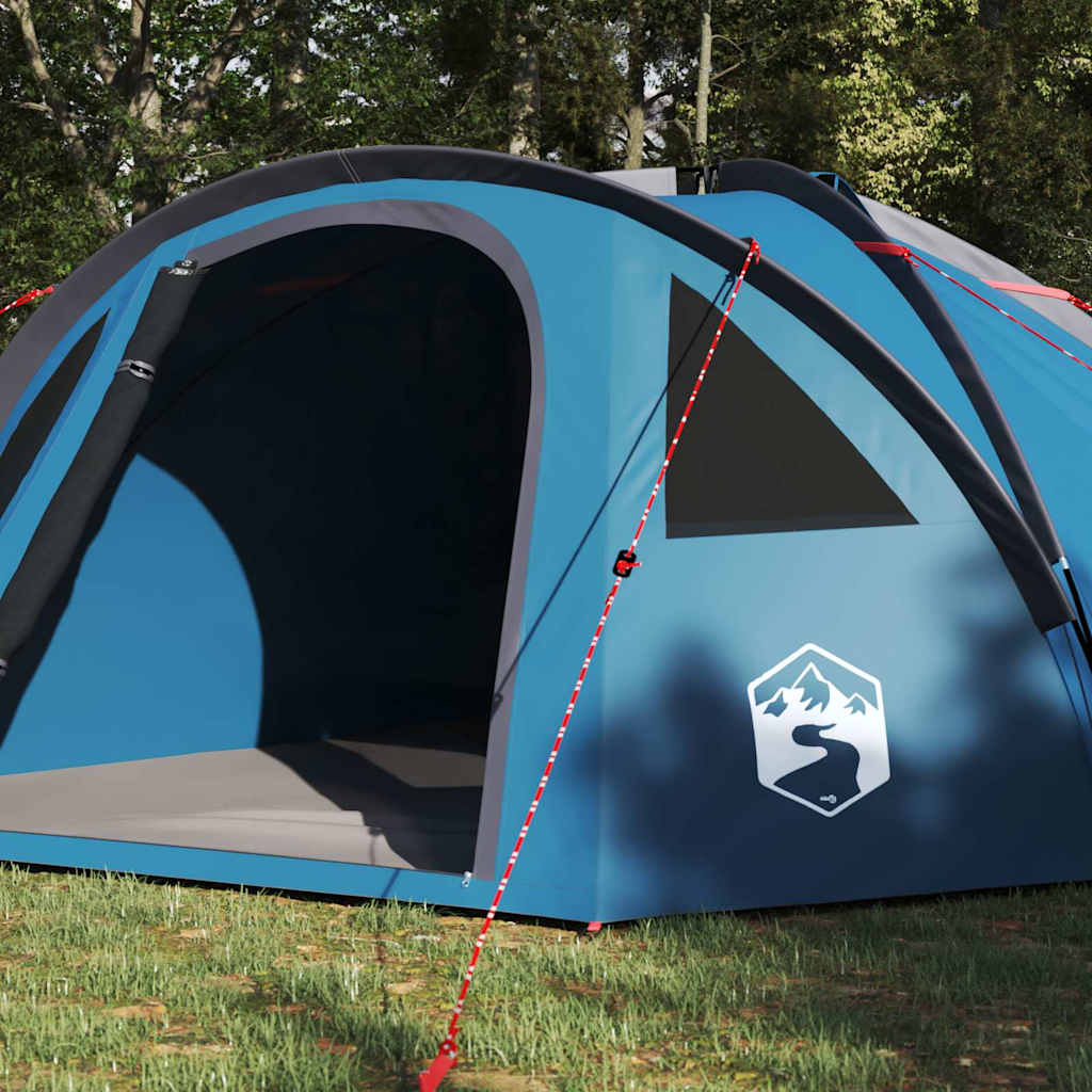Σκηνή Camping με στέγη Μπλε 308 x 268 x 130 εκ. Πολυεστέρας - Pakobazaar
