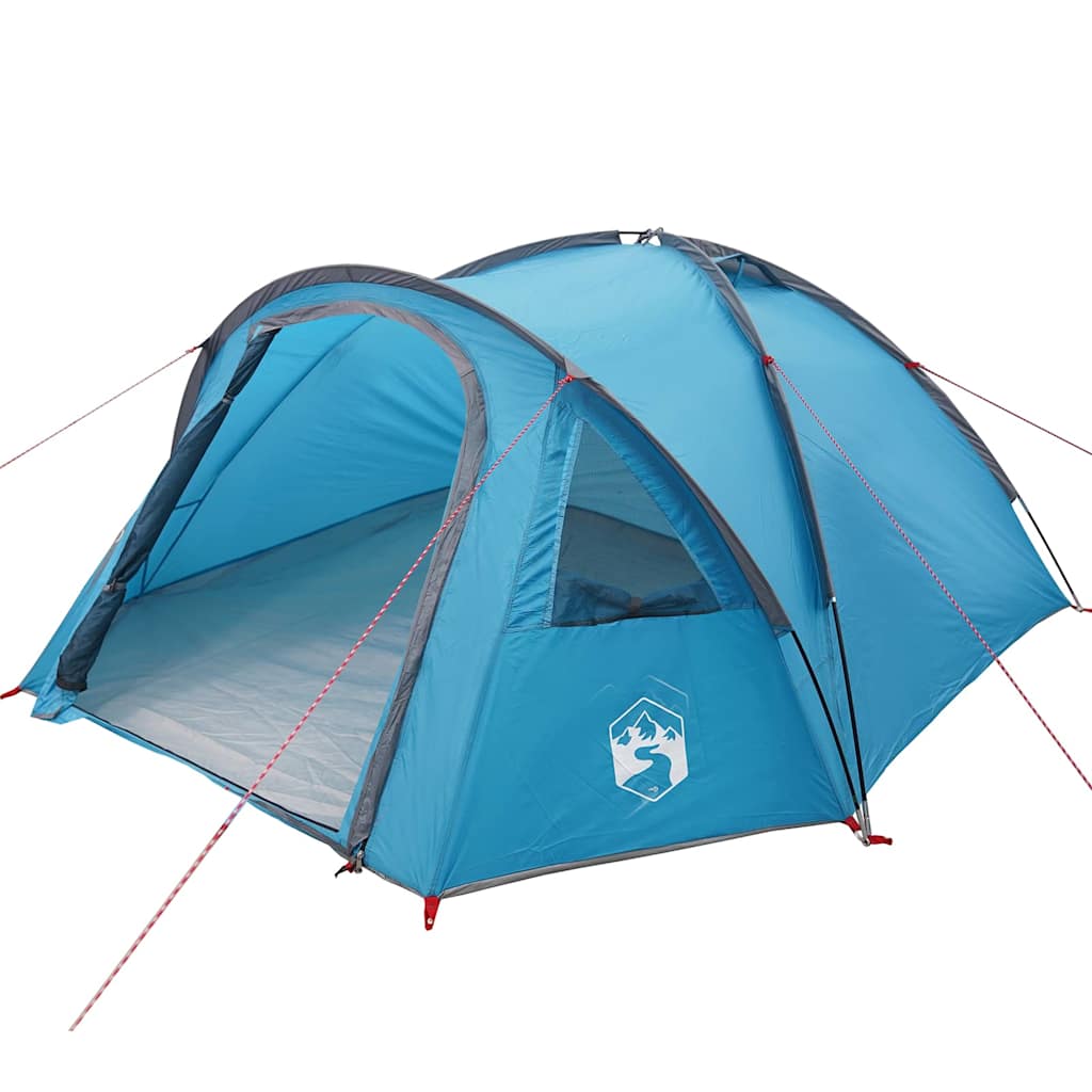 Σκηνή Camping με στέγη Μπλε 308 x 268 x 130 εκ. Πολυεστέρας - Pakobazaar