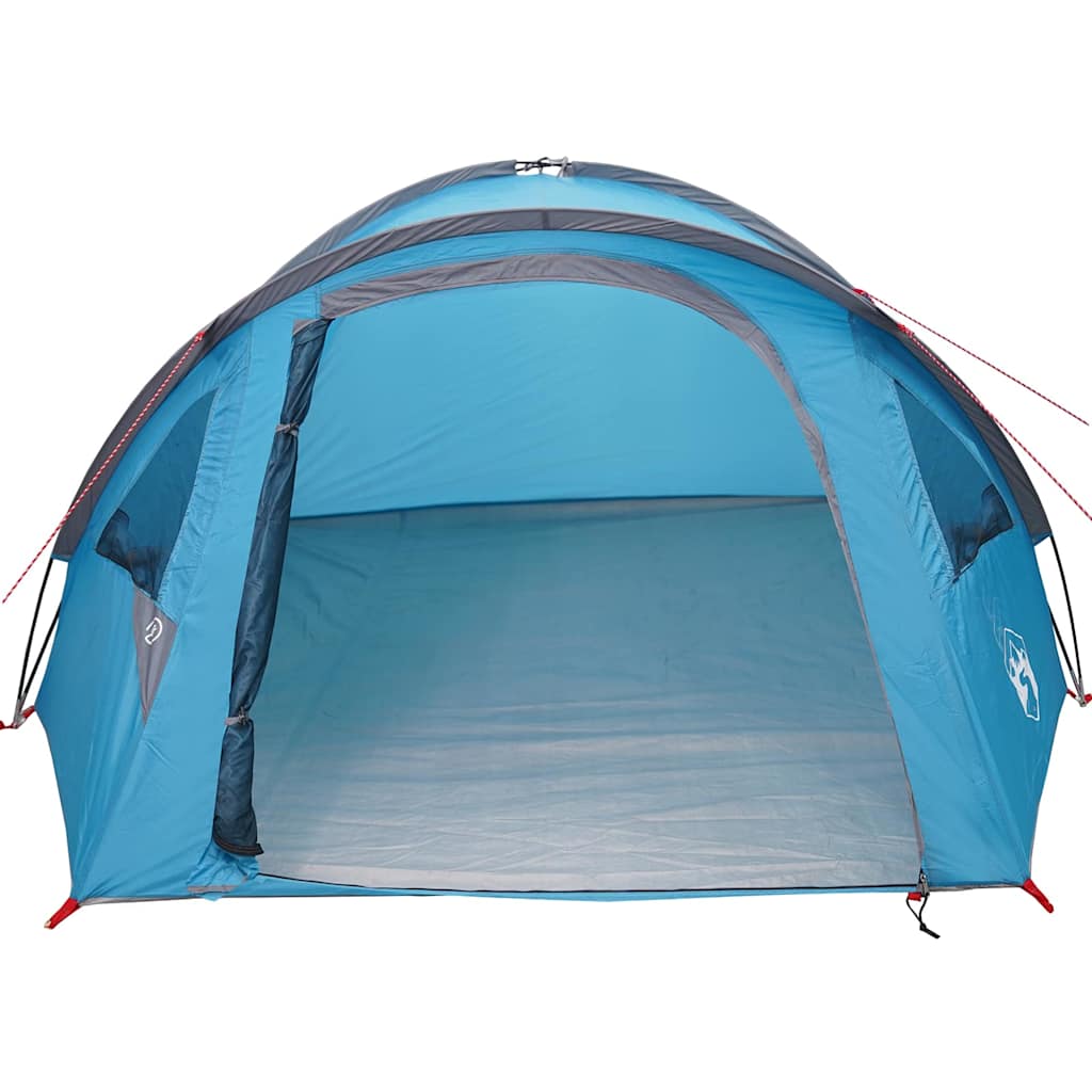 Σκηνή Camping με στέγη Μπλε 308 x 268 x 130 εκ. Πολυεστέρας - Pakobazaar