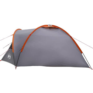 Σκηνή Camping με στέγη Γκρι και πορτοκαλί 308 x 268 x 130 εκ. - Pakobazaar
