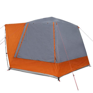 Σκηνή Camping Γκρι και πορτοκαλί 420 x 420 x 227 εκ Πολυεστέρας - Pakobazaar