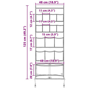 Σακούλα Αποθήκευσης Μαύρο και μπλε 125 x 48 εκ. oxford - Pakobazaar