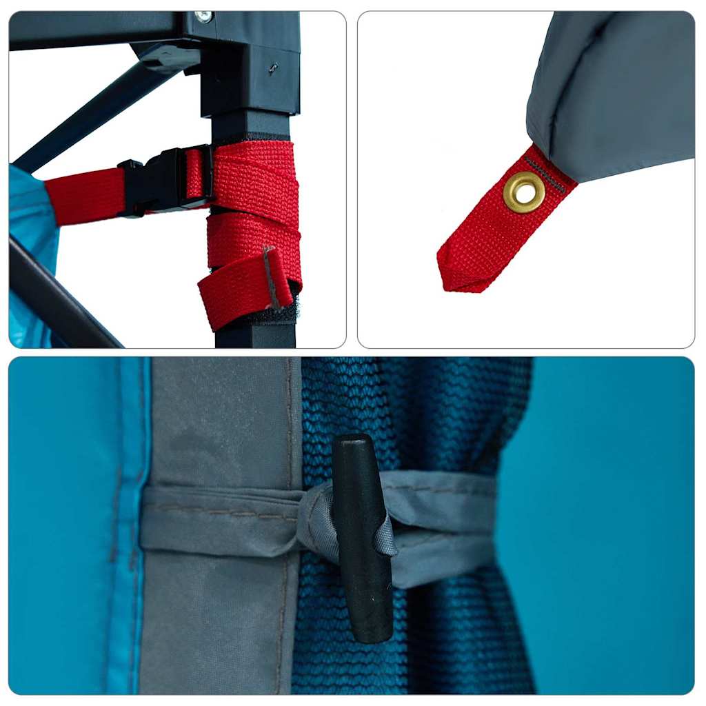 Εσωτερική σκηνή με στέγη Μπλε 280 x 220 x 176 εκ. ταφτάς - Pakobazaar