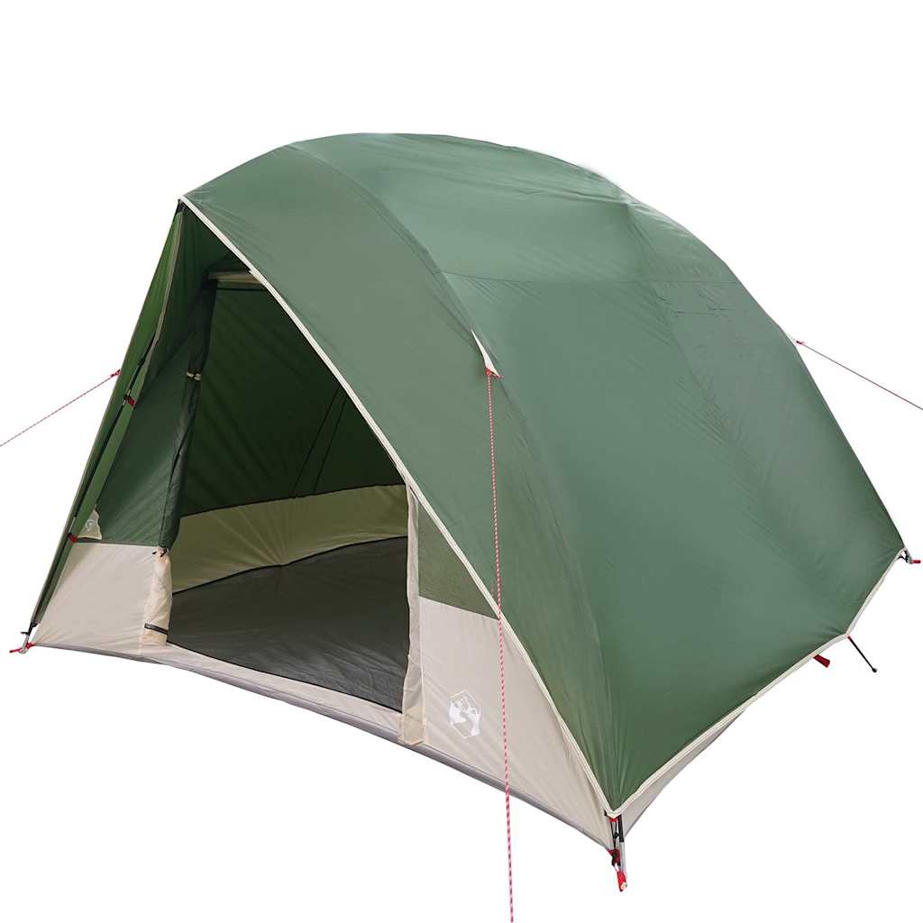 Σκηνή Camping με στέγη Πράσινο 320 x 275 x 190 εκ. ταφτάς - Pakobazaar