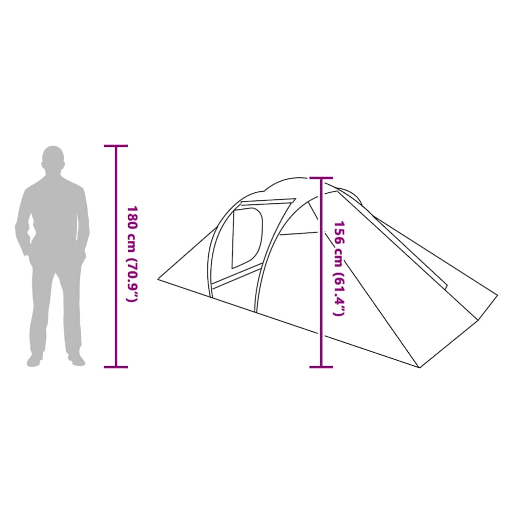 Τέντα σήτα με στέγη Πράσινο 510 x 240 x 156 εκ ταφτάς
