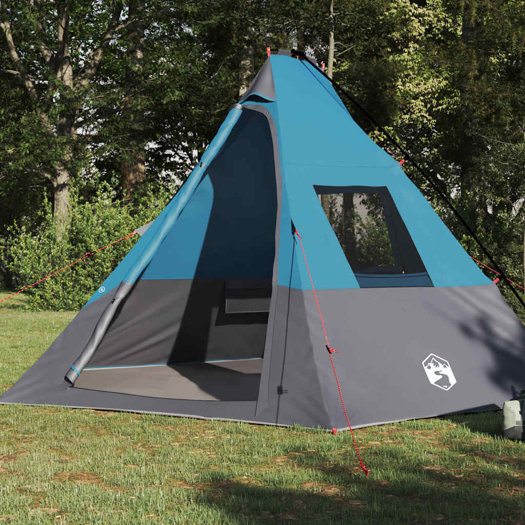 Σκηνή Τιπί με στέγη Μπλε 383 x 338 x 217 εκ. ταφτάς - Pakobazaar
