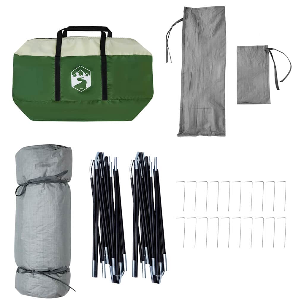 Εσωτερική σκηνή με στέγη Πράσινο 520 x 520 x 190 εκ ταφτάς - Pakobazaar