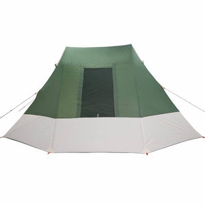 Σκηνή Camping με στέγη Πράσινο 482 x 360 x 227 εκ ταφτάς - Pakobazaar