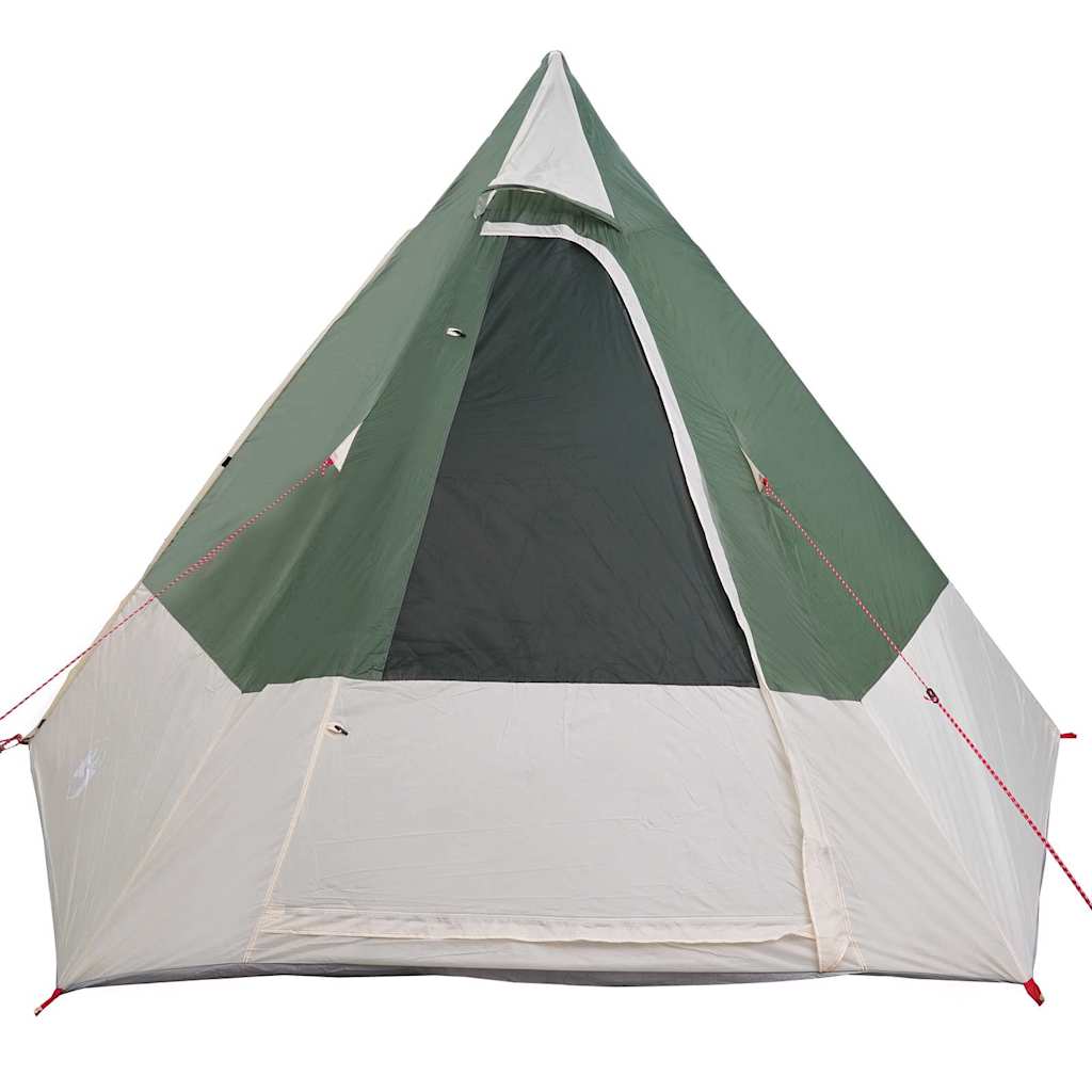Σκηνή Camping με στέγη Πράσινο 482 x 360 x 227 εκ ταφτάς - Pakobazaar