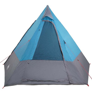 Σκηνή Camping με στέγη Μπλε 482 x 360 x 227 εκ ταφτάς - Pakobazaar