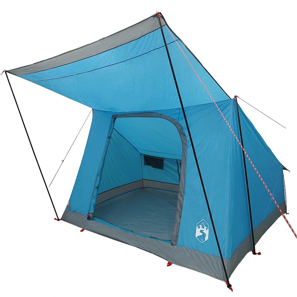 Σκηνή Camping με στέγη Μπλε 223 x 163 x 130 εκ ταφτάς - Pakobazaar