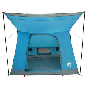 Σκηνή Camping με στέγη Μπλε 223 x 163 x 130 εκ ταφτάς - Pakobazaar