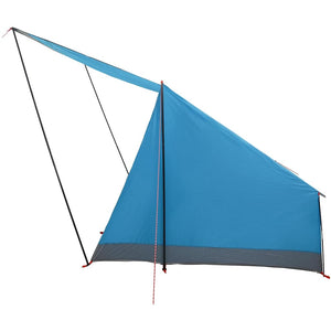 Σκηνή Camping με στέγη Μπλε 223 x 163 x 130 εκ ταφτάς - Pakobazaar