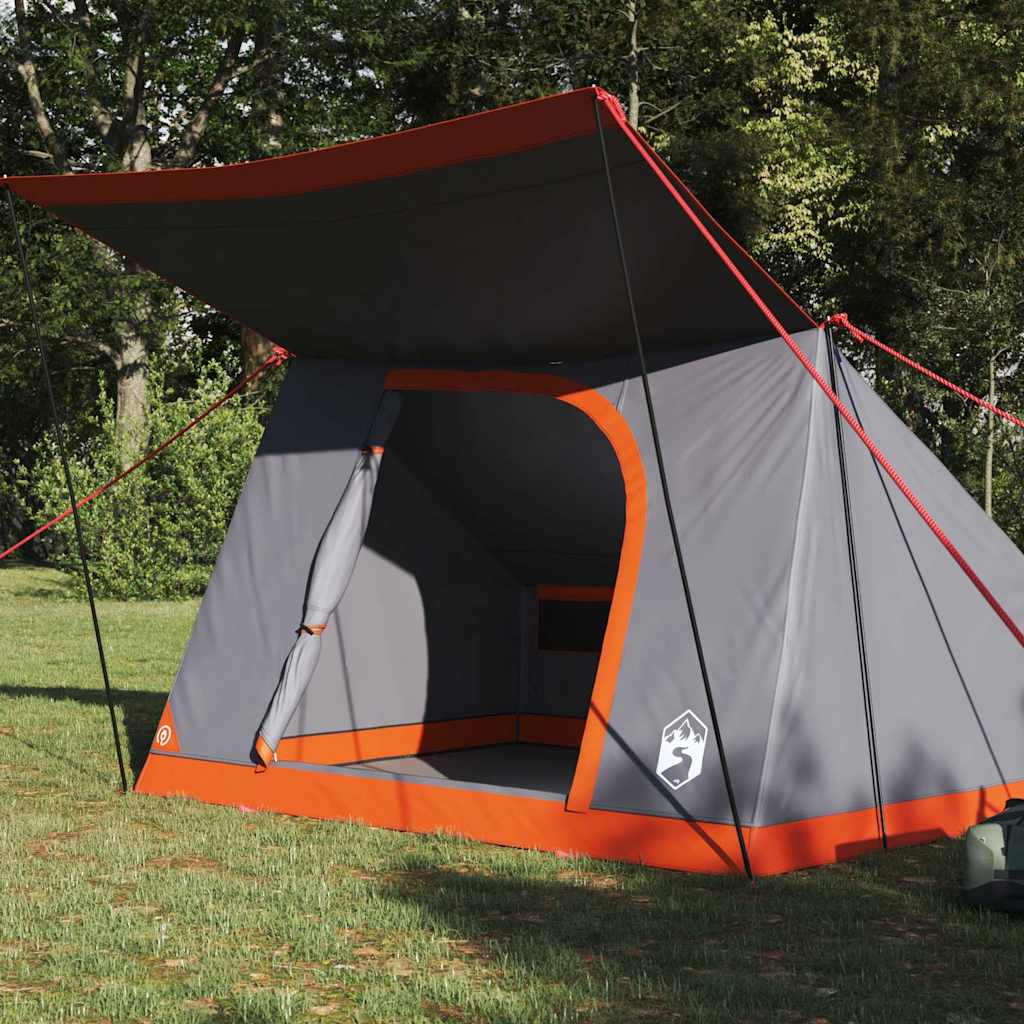 Σκηνή Camping Γκρι και Πορτοκαλί 223 x 163 x 130 εκ ταφτάς - Pakobazaar