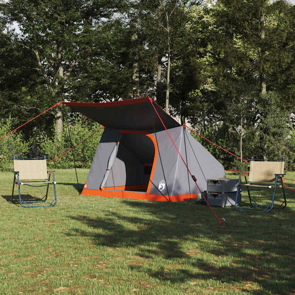 Σκηνή Camping Γκρι και Πορτοκαλί 223 x 163 x 130 εκ ταφτάς - Pakobazaar