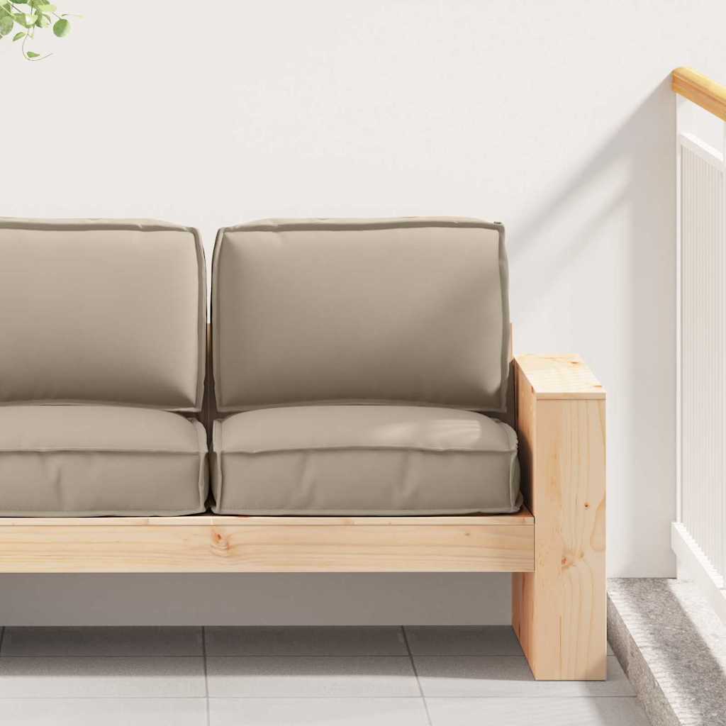 Σετ Μαξιλαριών Πάγου 2 pcs Taupe Ύφασμα Όξφορντ