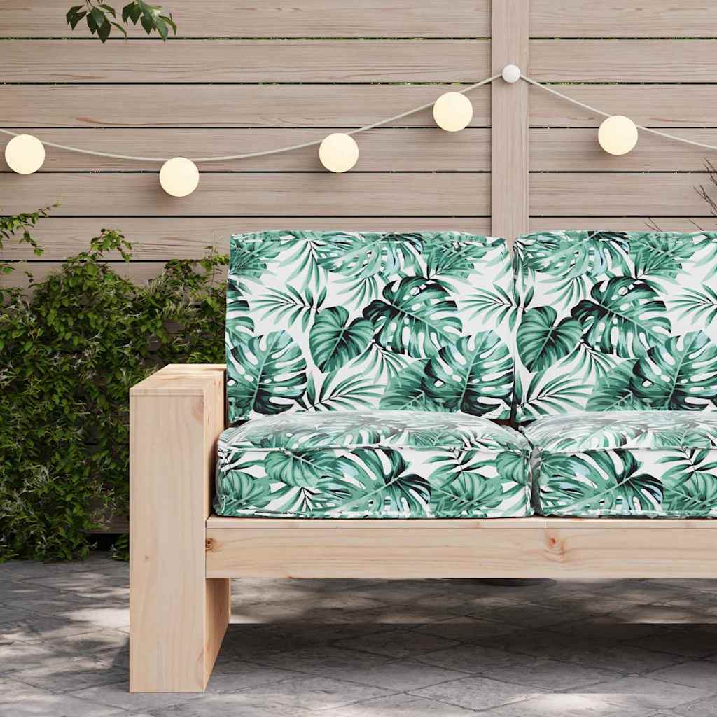 Σετ Μαξιλαριών Πάγου Ύφασμα Όξφορντ Πράσινο Φύλλο Σχέδιο - Pakobazaar