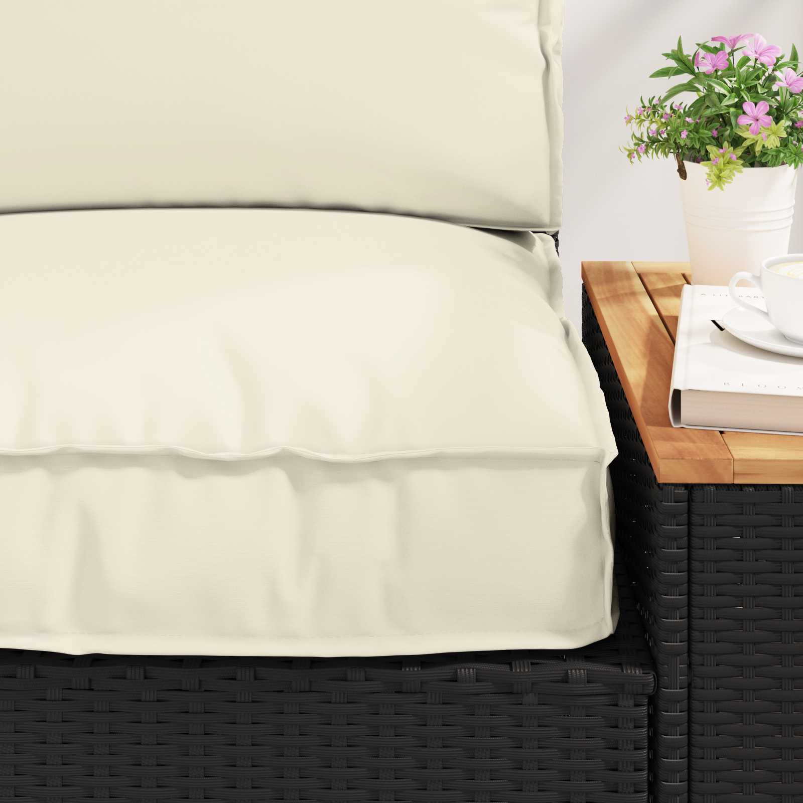 Σετ Μαξιλαριών Πάγου 2 pcs Κρεμ Ύφασμα Όξφορντ - Pakobazaar