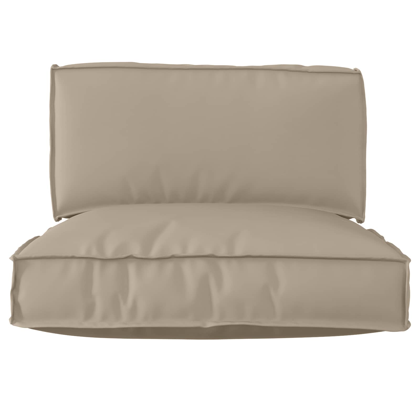 Σετ Μαξιλαριών Πάγου 2 pcs Taupe Ύφασμα Όξφορντ - Pakobazaar