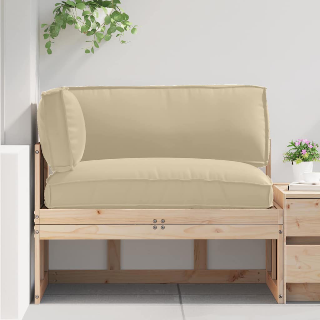 Σετ Μαξιλαριών Πάγου 3 pcs Μπεζ Ύφασμα Όξφορντ - Pakobazaar