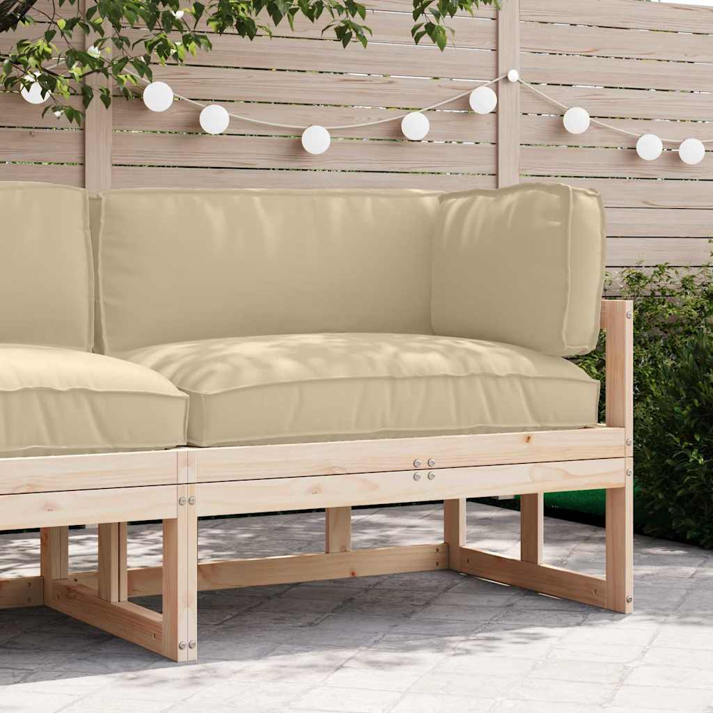 Σετ Μαξιλαριών Πάγου 3 pcs Μπεζ Ύφασμα Όξφορντ - Pakobazaar