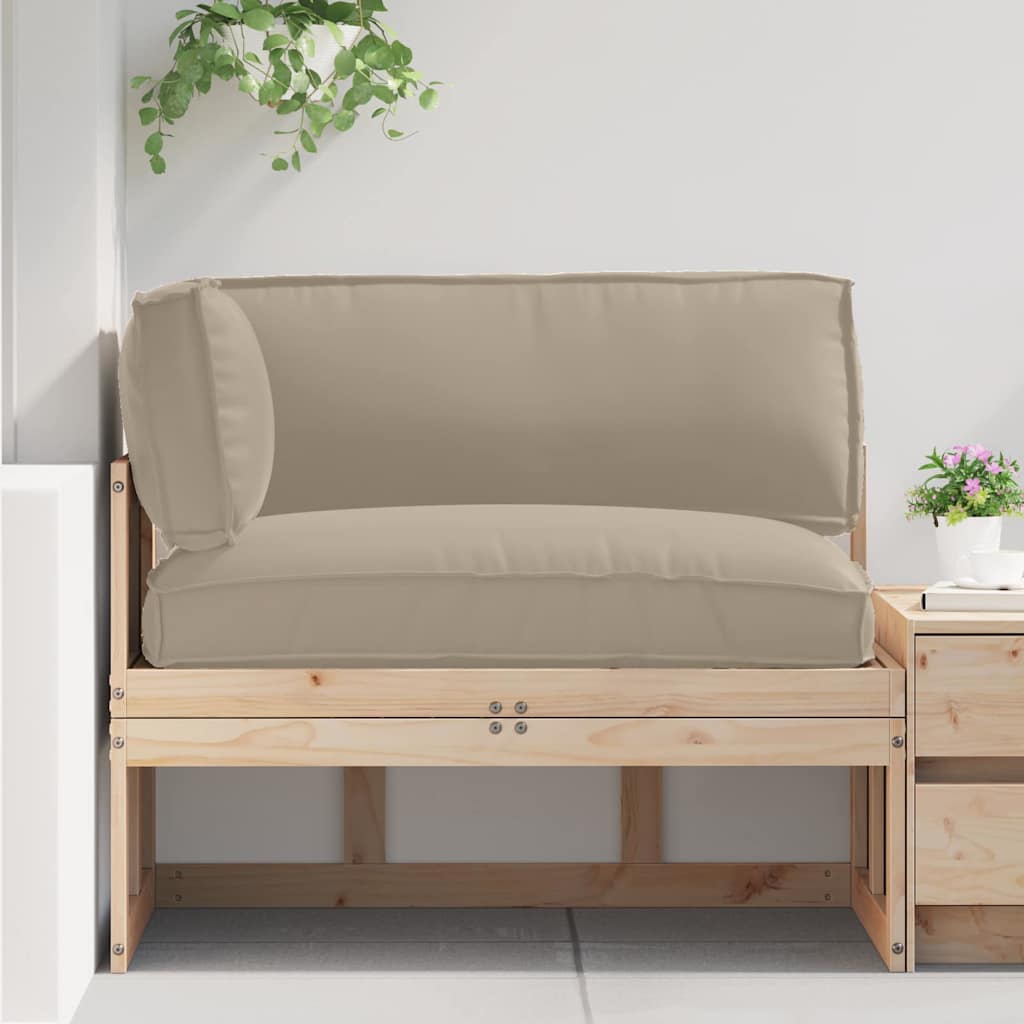 Σετ Μαξιλαριών Πάγου 3 pcs Taupe Ύφασμα Όξφορντ - Pakobazaar