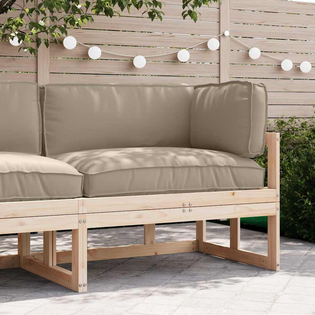 Σετ Μαξιλαριών Πάγου 3 pcs Taupe Ύφασμα Όξφορντ - Pakobazaar