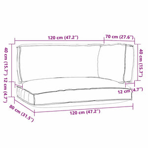 Σετ Μαξιλαριών Πάγου 3 pcs Taupe Ύφασμα Όξφορντ - Pakobazaar