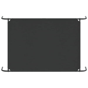 Ανυψωμένο κρεβάτι σκύλου μαύρο 130x80x20 cm ύφασμα Οξφόρδης - Pakobazaar