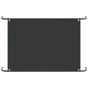 Ανυψωμένο κρεβάτι σκύλου μαύρο 150x90x20 cm ύφασμα Οξφόρδης
