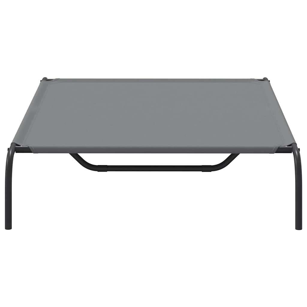 Ανυψωμένο κρεβάτι σκύλου Γκρι 130x80x20 cm Ύφασμα Οξφόρδης
