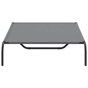 Ανυψωμένο κρεβάτι σκύλου Γκρι 130x80x20 cm Ύφασμα Οξφόρδης