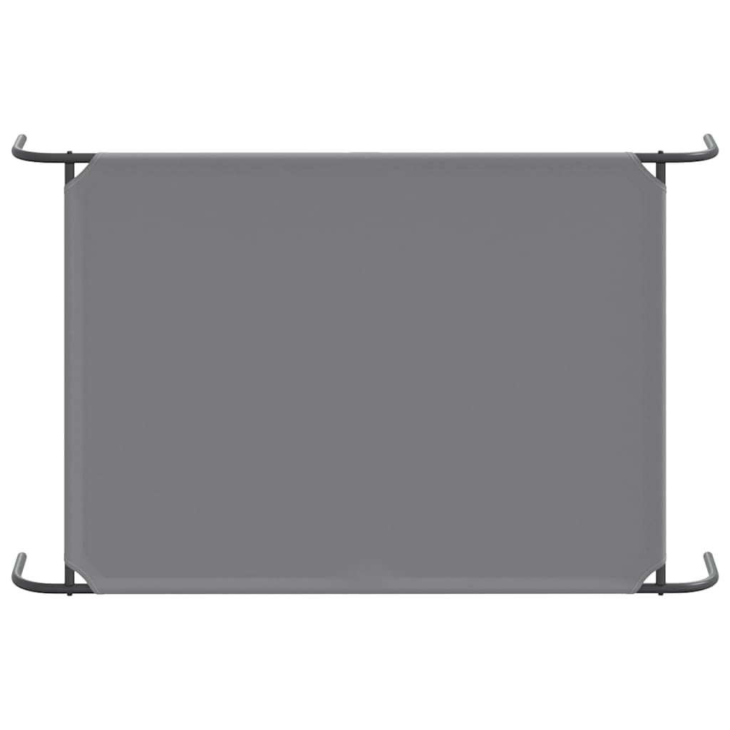 Ανυψωμένο κρεβάτι σκύλου Γκρι 130x80x20 cm Ύφασμα Οξφόρδης