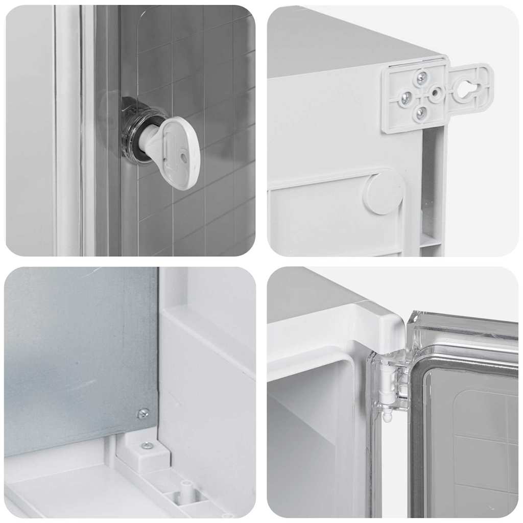 Ντουλάπι Ελέγχου Γκρι 57 x 23 x 60 εκ ΑΒΣ Πλαστικό - Pakobazaar