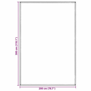 Χαλκάκι Σκηνής Μπλε και Γκρι 300 x 200 cm Πολυαιθυλένιο - Pakobazaar