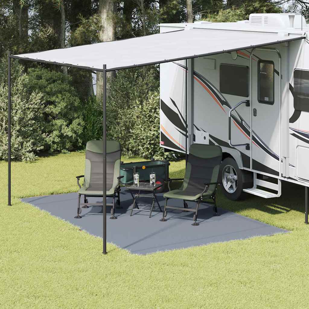 Χαλκάκι Σκηνής Μπλε και Γκρι 400 x 250 cm Πολυαιθυλένιο - Pakobazaar